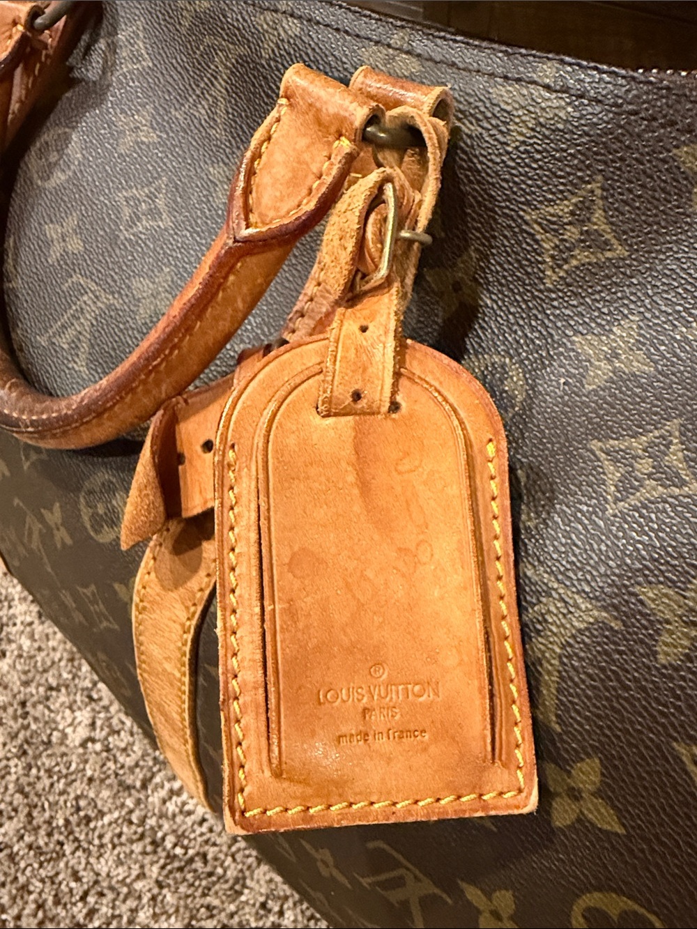 Louis Vuitton Brown Monogram Keep All 60 - Picture 5 of 15